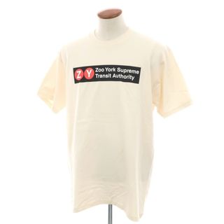 シュプリーム(Supreme)の【中古】シュプリーム Supreme × Zoo York 2025年春夏 Transit Tee コットン 半袖Ｔシャツ ナチュラル【サイズM】【メンズ】(Tシャツ/カットソー(半袖/袖なし))