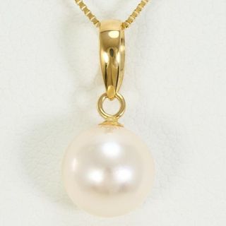 K18 18金 YG イエローゴールド ネックレス パール(真珠) 総重量約1.6g 約40cm ジュエリー 中古 送料無料 新品同様 【中古】【あす楽】 ギフトラッピング無料(ネックレス)