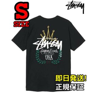 ステューシー(STUSSY)のSTUSSY Wreath Tee Sサイズ ブラック(Tシャツ/カットソー(半袖/袖なし))