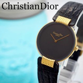 クリスチャンディオール(Christian Dior)の198 クリスチャンディオール　ブラックムーン レディース 時計 ゴールド(腕時計)