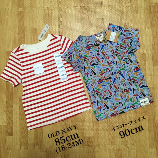 Old Navy(オールドネイビー)のTシャツ 2枚セット 85＆90cm キッズ/ベビー/マタニティのベビー服(~85cm)(Ｔシャツ)の商品写真