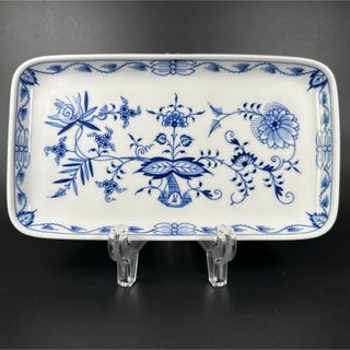 マイセン(MEISSEN)の新品 マイセン ブルーオニオン 角皿プレート(23cmx13cm)1枚、1級品(食器)
