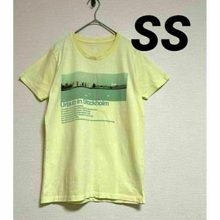 デザインティーシャツストアグラニフ(Design Tshirts Store graniph)のgraniph スワンフォトプリント半袖Tシャツカットソー　ライトイエロー　SS(Tシャツ(半袖/袖なし))