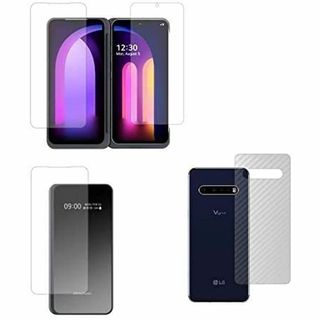 【在庫セール】ClearView [4枚組 (画面3ヶ所+背面)] LG V60(その他)