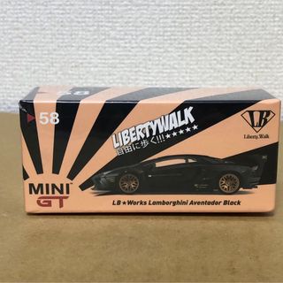 MINIGT ミニGT　LBワークス　ランボルギーニ アヴェンタドール ブラック