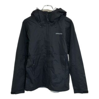 パタゴニア(patagonia)のpatagonia パタゴニア トレントシェルジャケット マウンテンパーカー アウトドア ブラック(レディース S)中古 古着 U8687(その他)