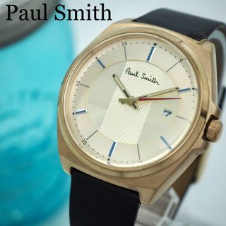 ポールスミス(Paul Smith)の612 ポールスミス　新品ベルト メンズ 時計 ゴールド ブラック　デイト　3針(腕時計(アナログ))