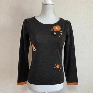 エムズグレイシー(M'S GRACY)のエムズグレイシー M's GRACY 茶系 ニット セーター 38 美品 秋冬(ニット/セーター)