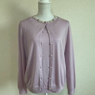 アンタイトル(UNTITLED)のアンタイトル UNTITLED ニット アンサンブル 44 大きいサイズ 美品(アンサンブル)