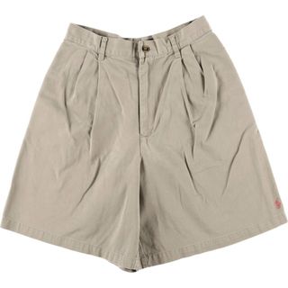 ラルフローレン(Ralph Lauren)の古着 ラルフローレン Ralph Lauren ツータック チノショーツ ショートパンツ USA製 レディースL(w28)相当 ヴィンテージ /eaa572823(ショートパンツ)