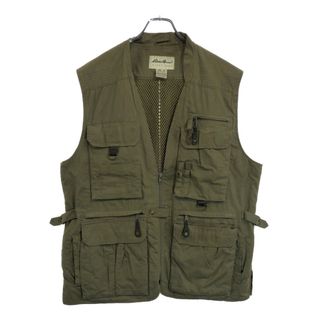 エディーバウアー(Eddie Bauer)の90年代 Eddie Bauer エディーバウアー フィッシングベスト アウトドア カーキ(メンズ M)中古 古着 U8697(その他)