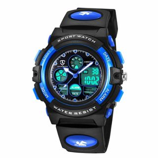 IN Shop 子供腕時計 ボーイズスポーツウォッチ アウトドア多機能防水 アラ