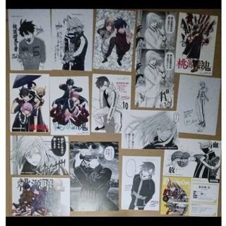 桃源暗鬼、非売品イラストペーパー、イラストカード