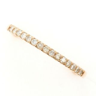 K10 10金 PG ピンクゴールド リング 指輪 10号 ダイヤ 0.18 総重量約1.0g ジュエリー 中古 送料無料 新品同様 【中古】【あす楽】 ギフトラッピング無料(リング(指輪))