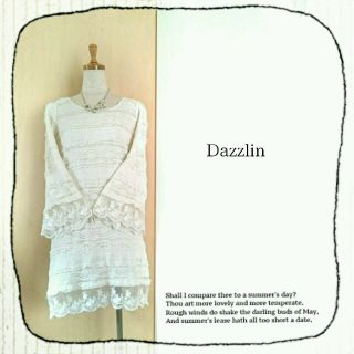 ダズリン(dazzlin)の旬顔ベルスリーブ♪総レースワンピース(ミニワンピース)