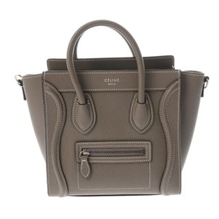 セリーヌ(CELINE)の中古 セリーヌ CELINE 168243DRU.09SO レディース ハンドバッグ スリ ドラムドカーフ(ハンドバッグ)