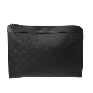 ルイヴィトン(LOUIS VUITTON)の中古 ルイ ヴィトン LOUIS VUITTON M82080 RFID(ICチップ) メンズ クラッチバッグ モノグラムシャドウ ブラック レザー(コインケース/小銭入れ)