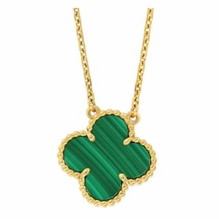 ヴァンクリーフアンドアーペル(Van Cleef & Arpels)のヴァンクリーフ＆アーペル ヴィンテージ アルハンブラ ネックレス ARO9VA00 Au750 (K18YG) レディース Van Cleef & Arpels [美品] 【中古】 【ジュエリー】(ネックレス)