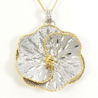 K18 18金 YG イエローゴールドWG ネックレス 総重量約4.8g 約41cm ジュエリー 中古 送料無料 新品同様 【中古】【あす楽】 ギフトラッピング無料(ネックレス)
