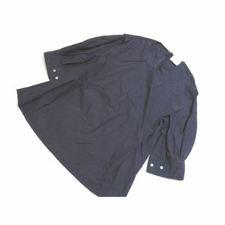 D14 UNITED ARROWS ユナイテッドアローズ タックパフスリーブ ブラウス ◆ プルオーバー ブラウス ネイビー 1516-162-1530 ▼7G (シャツ/ブラウス(長袖/七分))