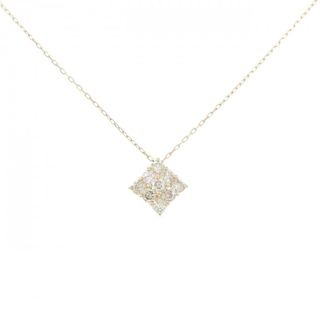 【新品】K10YG ダイヤモンド ネックレス 0.20CT(ネックレス)