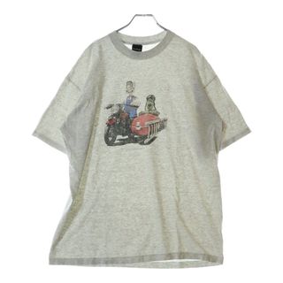 VINTAGE ヴィンテージ 90s WALLACE GROMIT ウォレストグリミット フロント プリント Tシャツ 半袖カットソー グレー(シャツ)