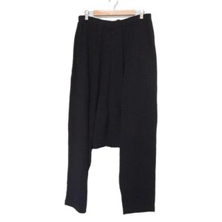 Yohji Yamamoto POUR HOMME(ヨウジヤマモトプールオム) パンツ サイズ3 L メンズ - 黒 フルレングス/ウエストゴム/サルエルパンツ(その他)