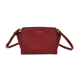 MICHAEL KORS(マイケルコース) ショルダーバッグ - レッド ストラップ着脱可 レザー