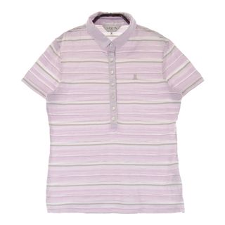 サイズ：38 LANVIN SPORT ランバン スポール  半袖ポロシャツ ボーダー柄 パープル系 [240101496293] ゴルフウェア レディース ストスト(ウエア)