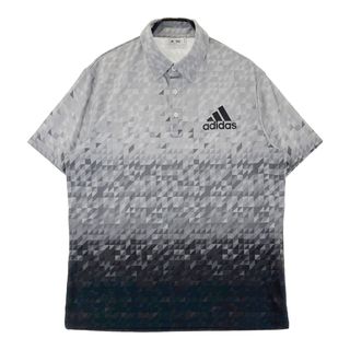 サイズ：XO ADIDAS GOLF アディダスゴルフ 半袖ポロシャツ 総柄 グレー系 [240101496825] ゴルフウェア メンズ ストスト