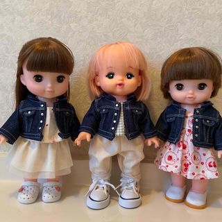 デニムジャケット　メルちゃん　あおくん