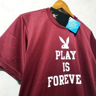 PLAYBOY - 新品　PLAYBOY　半袖シャツ　Tシャツ　ワインレッド色　メンズ　M　訳あり品