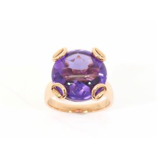 【新着】K18PG アメシスト11.88ct リング ＃15【池袋店】【中古】