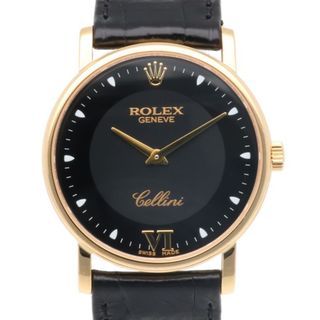 ロレックス(ROLEX)のロレックス チェリーニ 腕時計 時計 18金 K18イエローゴールド 5115 手巻き メンズ 1年保証 ROLEX  中古(腕時計(アナログ))