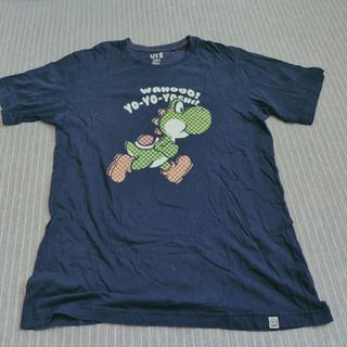 UNIQLOヨッシー Tシャツ ネイビー　Mサイズ(Tシャツ(半袖/袖なし))