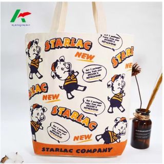 STARLAC インスタントミルク キャンバス トートバッグ レトロ 豚