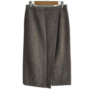 プラージュ(Plage)のPlage(プラージュ) ロングスカート サイズ38 M レディース美品  - ダークブラウン×アイボリー(ロングスカート)