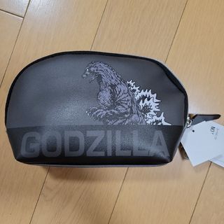 ゴジラ 　ポーチ　ゴジラチャーム付き　 チャコールグレー(特撮)