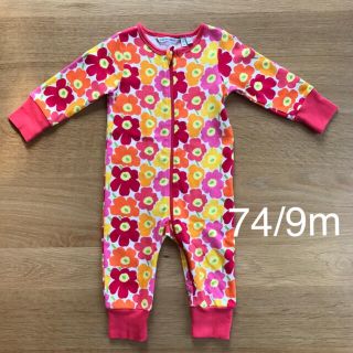 マリメッコ(marimekko)のマリメッコ ウニッコ カバーオール ロンパース 74/9m(ロンパース)