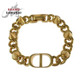ディオール(Dior)の美品 Dior ディオール 30モンテーニュ CDロゴ ゴールド メッキ ブレスレット レディース 504665 【中古】(ブレスレット/バングル)