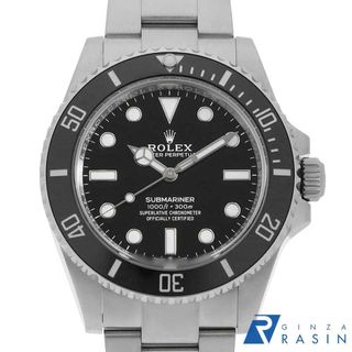 ロレックス(ROLEX)のロレックス サブマリーナ ノンデイト 124060 ブラック ランダム番 メンズ 中古 腕時計(腕時計(アナログ))