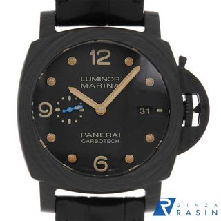 パネライ(PANERAI)のパネライ ルミノールマリーナ1950 カーボテック 3デイズ オートマティック PAM00661 S番 メンズ 中古 腕時計(腕時計(アナログ))