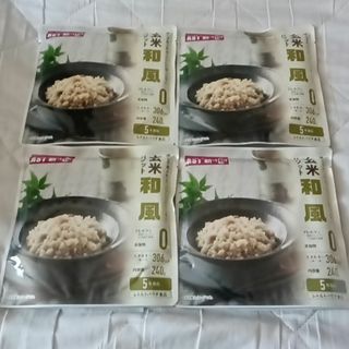 玄米リゾット 和風 AST 新・備 4個セット ゆうパケットポスト発送(防災関連グッズ)