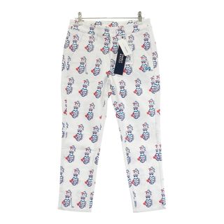 サイズ：0 PEARLY GATES パーリーゲイツ 055-1131606 クロップドパンツ 総柄 ホワイト系 [240101489623] ゴルフウェア レディース ストスト(ウエア)