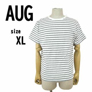 【XL(4)】AUG ク・ラッチ メンズ ボーダー Tシャツ 半袖 オシャレ