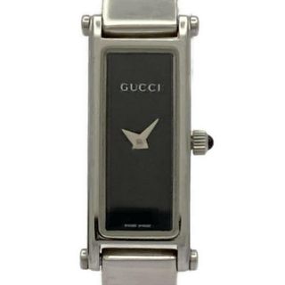 グッチ(GUCCI)のGUCCI(グッチ) 腕時計 - 1500L レディース 黒(腕時計)