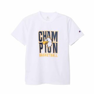 [チャンピオン] 半袖Tシャツ キッズ 丸首 速乾 高通気 抗菌防臭 ラバープリ(その他)