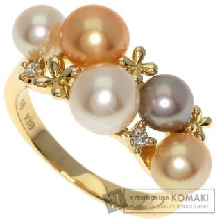 タサキ(TASAKI)のTASAKI タサキ パール 真珠 ダイヤモンド リング・指輪 K18YG レディース [中古](リング(指輪))
