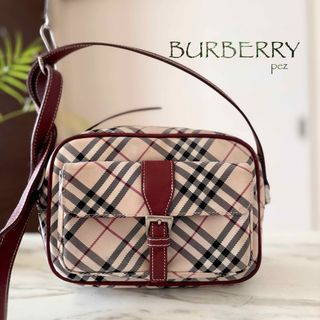 バーバリーブルーレーベル(BURBERRY BLUE LABEL)の超美品 BURBERRY バーバリー レザーショルダーバッグ(ショルダーバッグ)