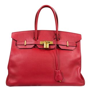 エルメス(HERMES)のエルメス バーキン35 ハンドバッグ ヴォーエプソン レッド レディース HERMES  中古(ハンドバッグ)